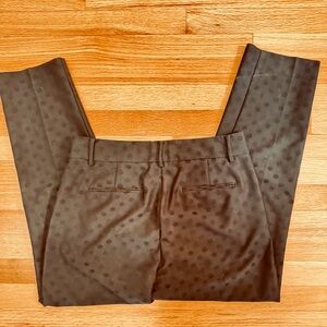 ⚫️Ann Taylor ⚫️Black polka dot Textured Women’s Trousers ⚫️